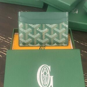 Goyard Emerald Green Card Holder